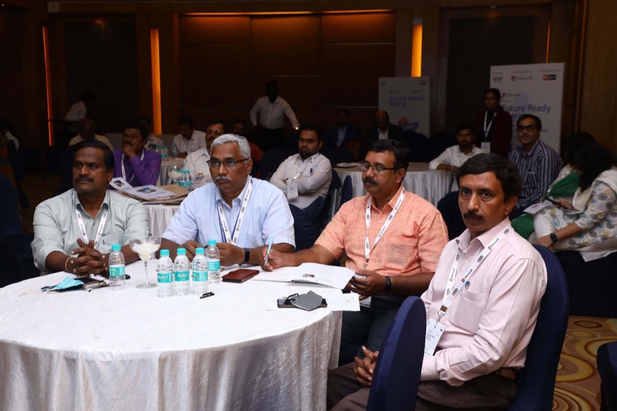 Speakers in session at an Elets summit