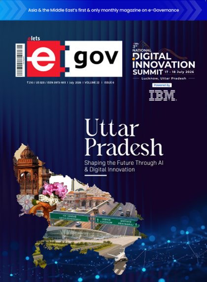 eGov magazine cover — Uttar Pradesh: Shaping the Future through AI