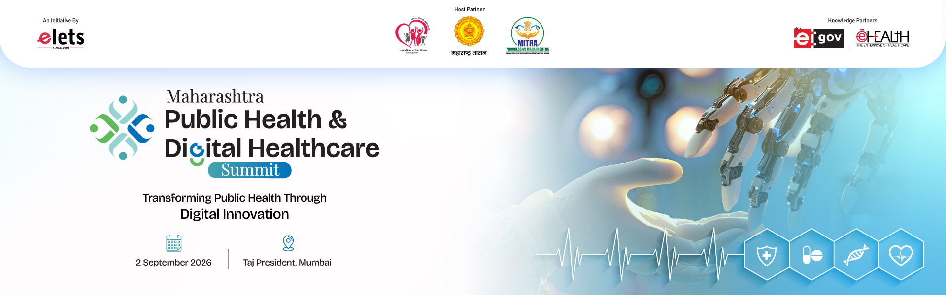 Maharashtra Public Health & Digital Healthcare Summit 2026 — 2 September 2026, Taj President, Mumbai