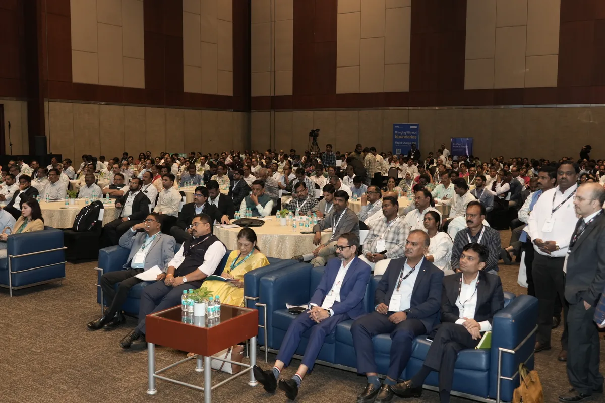 A packed hall of delegates at the India Energy Summit