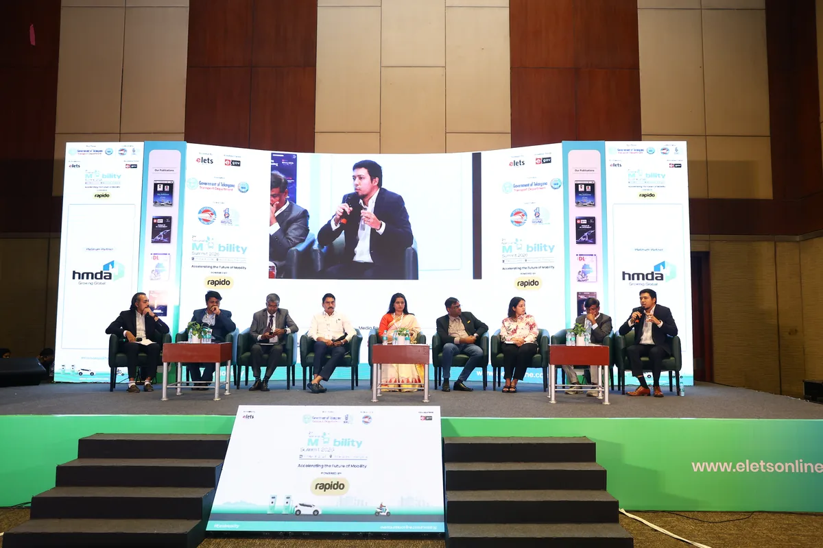 Panellists in discussion on the National Mobility Summit stage