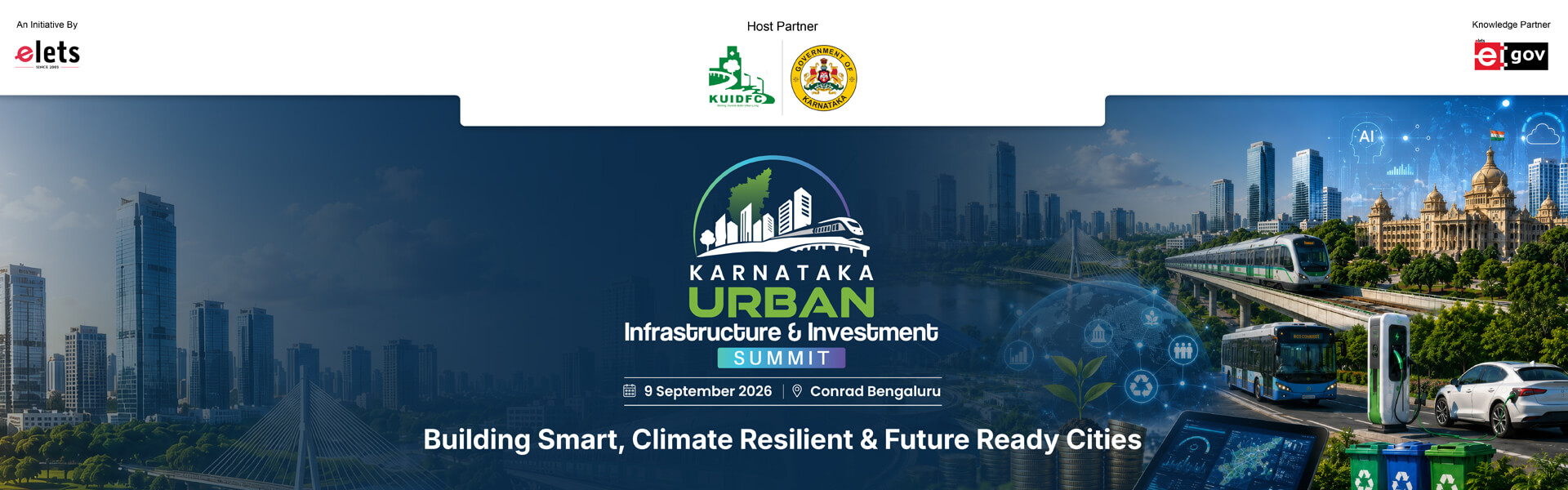 9th Urban Infrastructure & Investment Summit — Karnataka · September 2026 · Bengaluru
